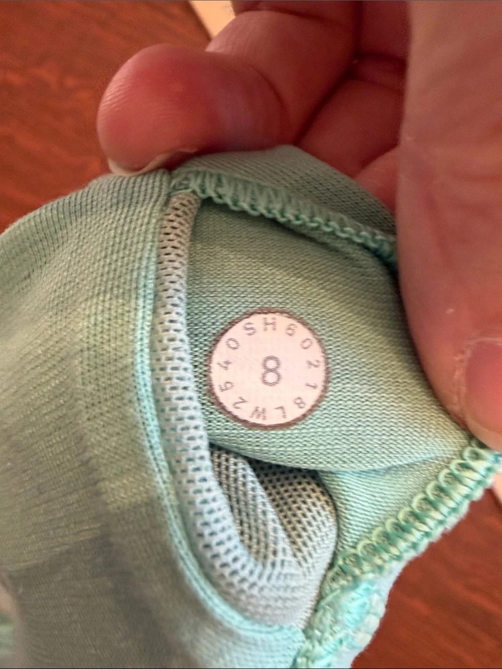 Lululemon strappy sports bra mint green/blue size 8